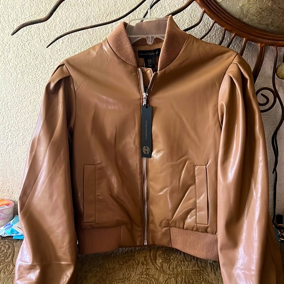 House of Harlow 1960 Jackets & Blazers - House of Harlow 1960 faux leather zip up Moto jacket